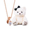 The Kiss SPD263CB Women's Gift Accessory Teardrop Drop Silver Necklace,