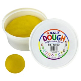 Hygloss Products Dazzlin' Dough, Yellow, 3 lb. tub