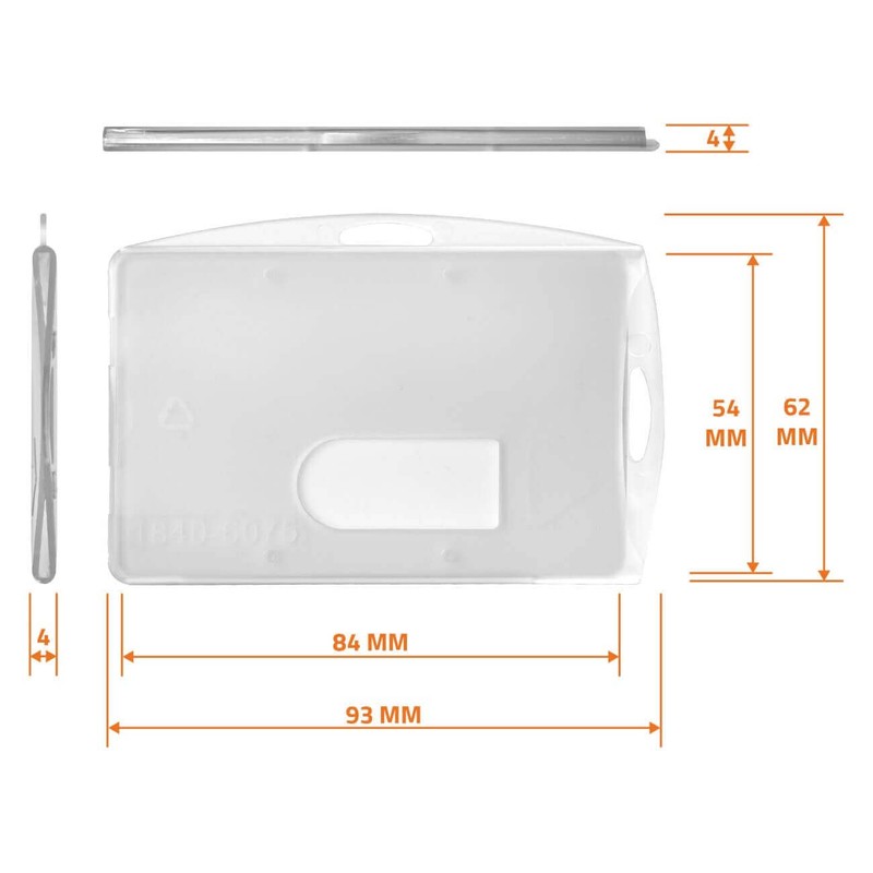 Karteo ID card holder with ID yo-yo white [1 piece]