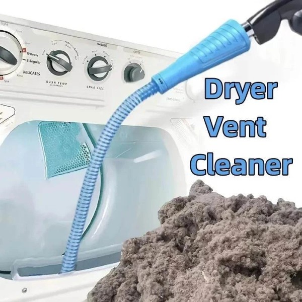 Unbranded Dryer Vent Cleaner Kit Vacuum Hose Attachment Brush Lint