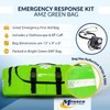 First Aid Kit - Fully Stocked Portable Reflective Bag -First
