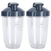 24OZ Transparent Blender Cup Container Lid Set Replacement Fit for