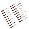 18Pcs Paint Scraper Knife Exquisite Plastic Handle Oil Painting Tool
