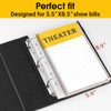 HYRAUL Show-Bill Binder with Sleeves,Broadway Theater Program Holder with 20