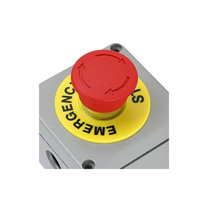 Red Sign Emergency Stop Switch Outdoor Switch Control Box with