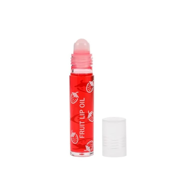 Aceite Labial Roll On Hidratante para Labios Secos, Sabor Frutas