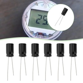 Be In Your Mind Electrolytic Capacitor Radial Lines Cylindrical Electrolytic Capacitor 25 V 470UF for Electronic Household Appliances 8 x 12 mm Black Pack of 50