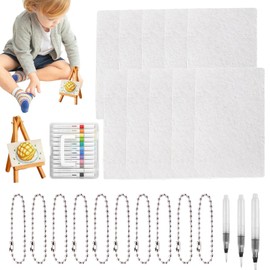 Puff Paint Kit | 3D Foam Texture Painting Kit with 12 Markers | Bubble Art Supplies with 12 Markers Drawing Paper for Holiday Boys Girls