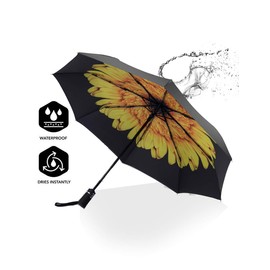 SY COMPACT Automatic Windproof Umbrellas Strong Umbrella in Rain and Sun for Women and Men