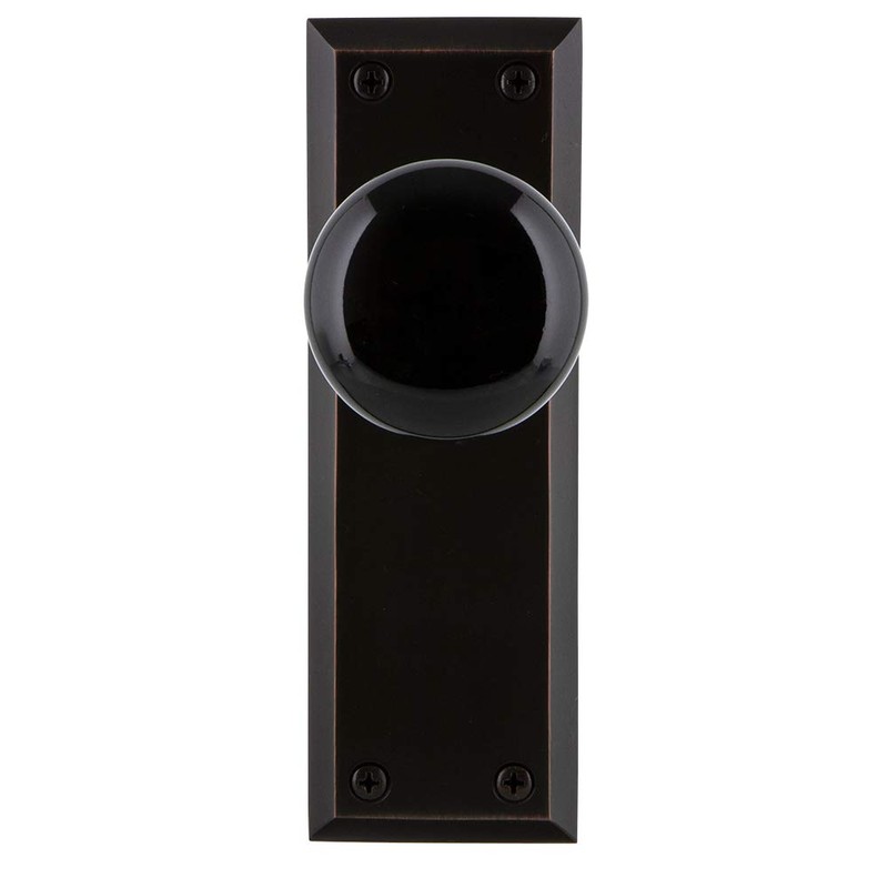 Nostalgic Warehouse New York Plate & Interior Black Porcelain Round