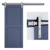 EaseLife 6.7 FT Brushed Nickel Sliding Barn Door Hardware Track