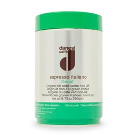 Danesi Caffe Italian Ground Coffee - Fine Medium Roast Espresso Coffee Grounds for Moka Pot, French Press, and Drip Brew - Decaf (8.75 oz, 1 Pack)