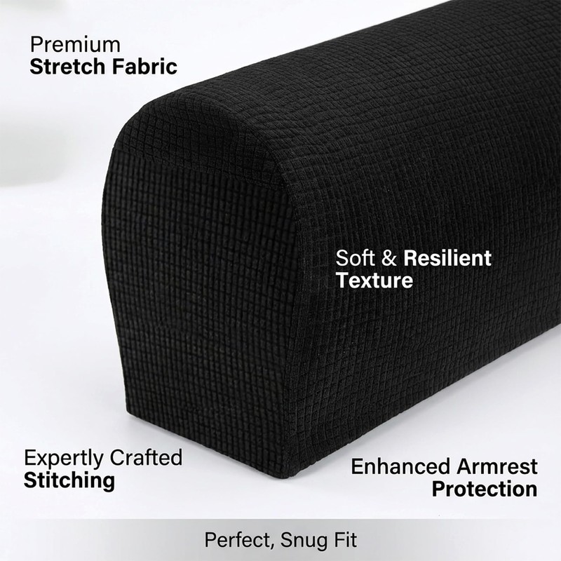 RAINFLOW Stretch Armrest Covers for Sofa - Couch Arm Covers