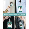 Pawfly 2 Pack Vertical 2-Card Badge Holder with Thumb Slots