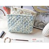 HAPPYHEIDI Cotton Quilted Makeup Bag Cosmetic Toiletry Travel Pouch Purse
