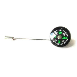 Miniblings Compass Tie Pin Pin Badge Travel 2 cm Handmade Fashion Jewellery Men's Jewellery Men's Jewellery Tie Clip Tie Clip, Plastic Metal