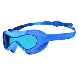 ARENA Spider Kids Mask Occhialini Nuoto Anti-Appannamento per Bambini, Maschera Piscina con Grandi Lenti, Lenti Medio-Scure per Ogni Ambiente, Protezione UV, Ponte Nasale Autoregolante, Aderenti