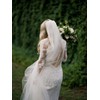CanB Velos de novia con peine, 1 nivel, velo de