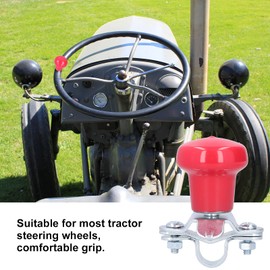 Akozon Heavy Duty Steering Wheel Spinner Power Knob for Cars Tractors and Vehicles