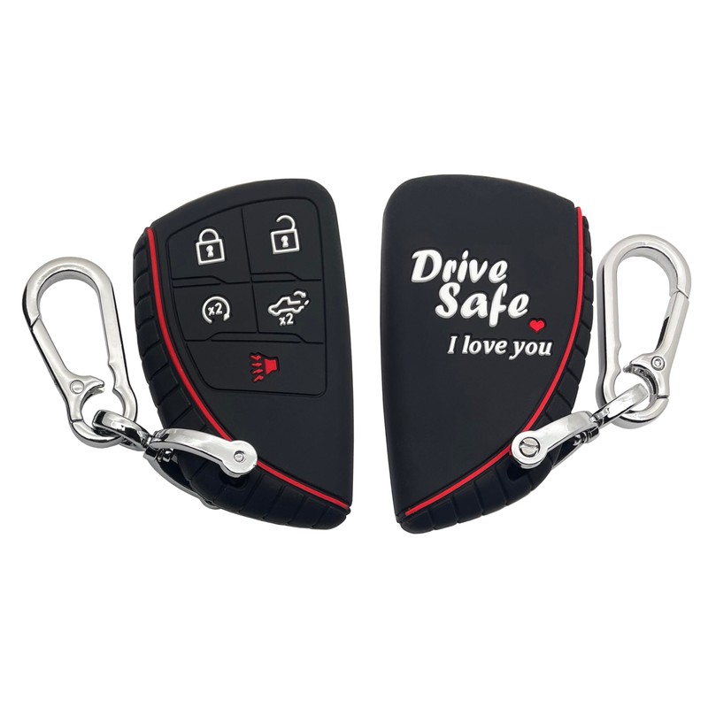 Vruwcey 2 PCS Key Fob Cover for Chevy Accessories 5