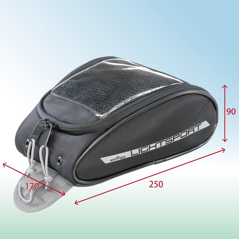 Tanax Motofizz MFK-258 Light Sport Tank Bag, Black