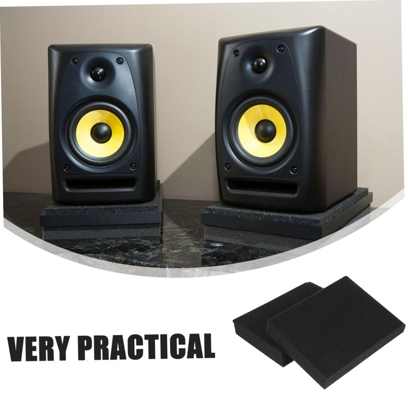 SAFIGLE 2sets Speaker Foams Pad Soundproofing Mat for Speaker Isolation