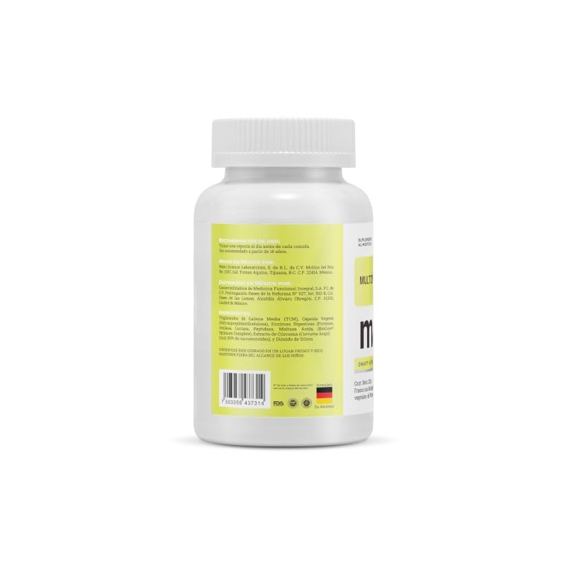 Suplemento Alimenticio Matter Smart Nutrients Multizyme - Frasco Con 100