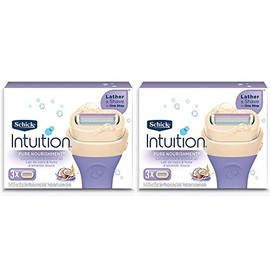 Schick Intuition Pure Nourishment Womens Razor Refills with Coconut Milk and Almond Oil
