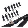 Replacement Zipper Pull - 12pcs, Black Universal Instant Fix Repair