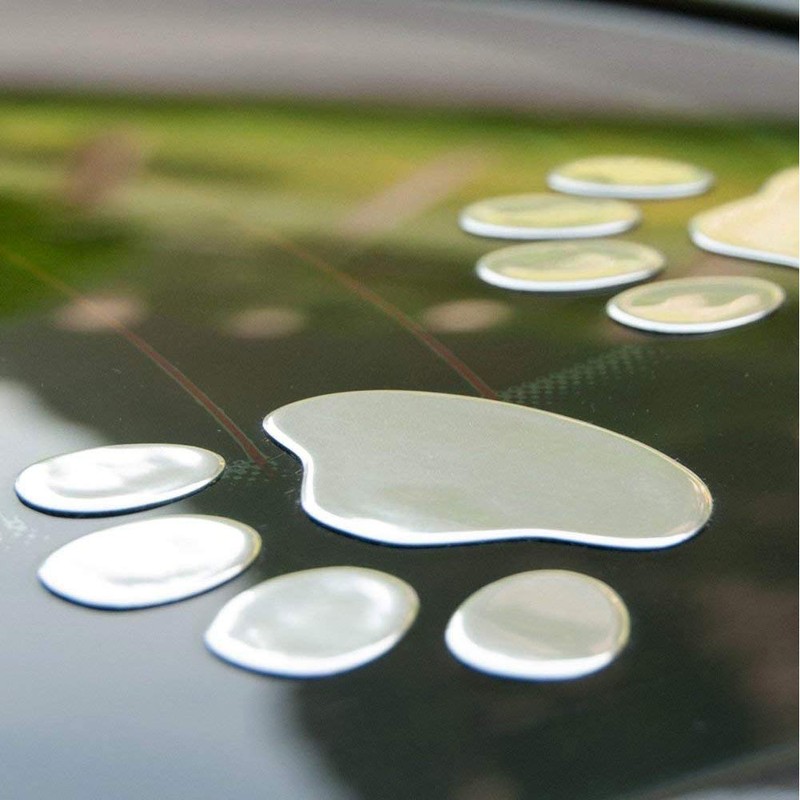EQLEF® 4 Pairs Bear Dog Paw Animal Footprints Car 3D