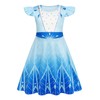 Jurebecia Girls Nightgowns Princess Nightdress Snow Queen Flutter Sleeves Pajamas
