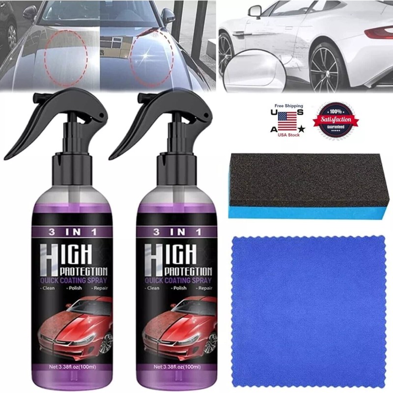 Unbranded 3 in 1 High Protection Quick Car Coat Ceramic
