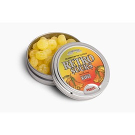 Retro Sours - Hard Tangy Old Fashion Candy in Citrus, Mango & Tangerine Flavors - Nostalgic Candy Pack of 3 Tins (All Flavors)