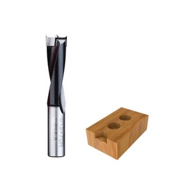 HUHAO 12mm Carbide Tipped Brad Point Boring Bit,Right Hand Dowel Drill Bits