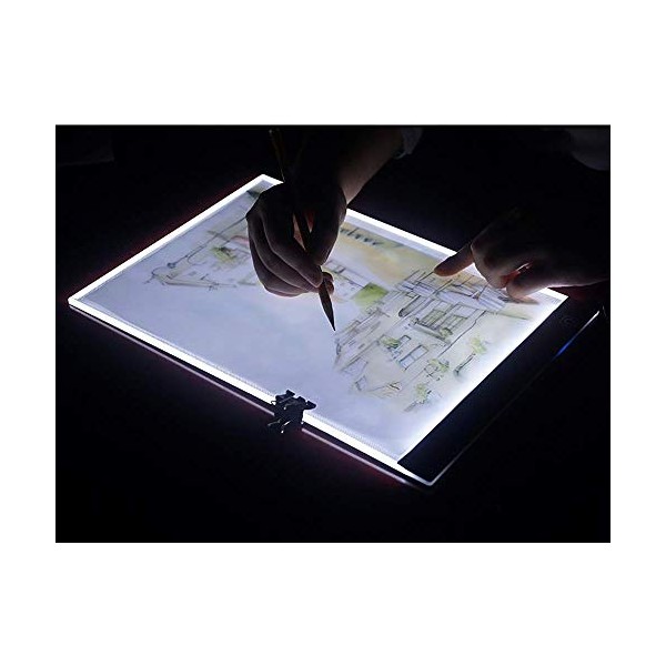 Ultra-Thin A4 Portable LED Light Box Tracer Board Dimmable Art Craft Tracing LightBox Light Pad up for Artists Drawing Sketcher Sketching Animation Stencilling X-ray Viewing Dimond Painting