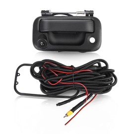 BEMOFRLAY Cámara de respaldo de vista trasera con mango de portón trasero para F150 2004-2014 F250 F350 F450 F550 Super Duty 2008-2018 Explorer Sport Trac 2007-2011 Mark LT 2006-2008 8L3Z-9 4444444 0