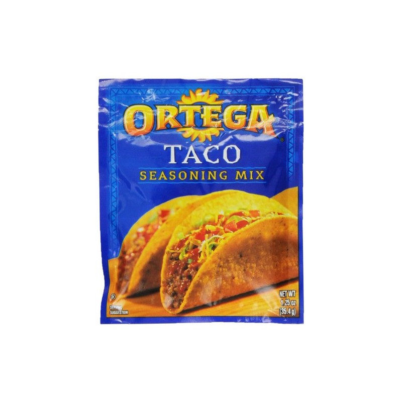 Ortega Taco Seasoning Mix, 1.25-Ounce Packages (Pack of 24)