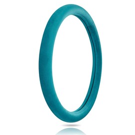 OTOSTAR Soft Velvet Steering Wheel Cover, Universal Luxury Steering Wheel Protector Car Interior Accessories 15 inch (Lake Blue)