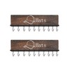FANGSUN Hat Rack for Wall, Wooden Baseball Cap Organizer with
