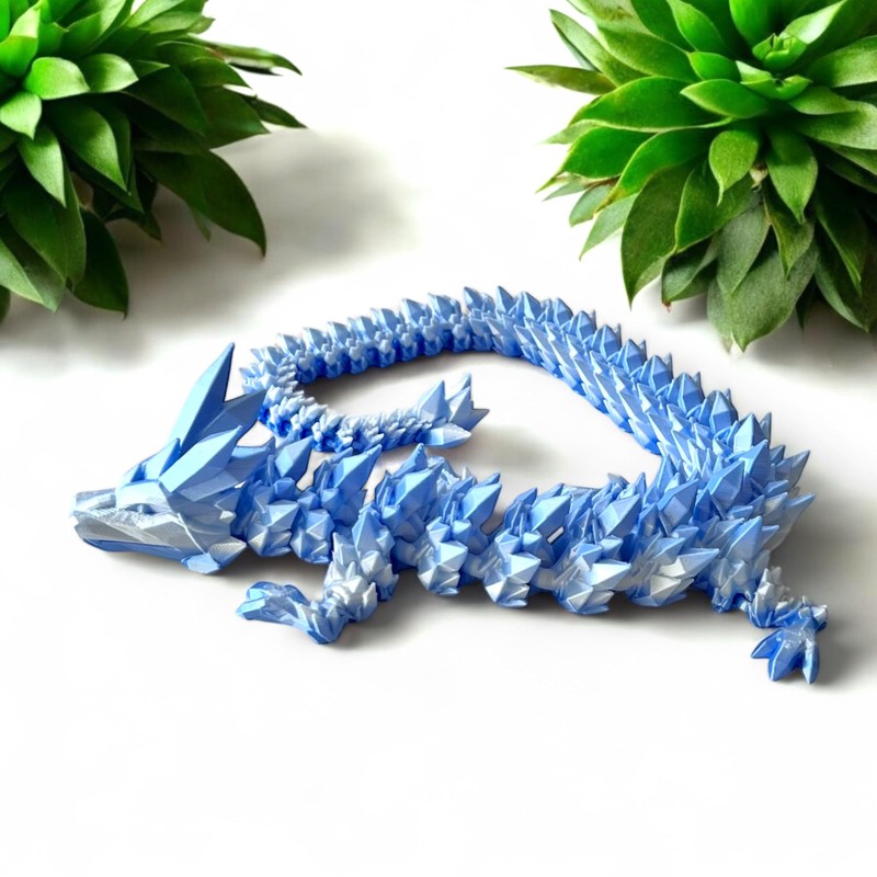 Dragon 60 cm 3D Movable Figure, Crystal Dragon, Children's Decoration,