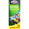 Toppits Zipper, 1 Litre, XL Storage Pack, Zipper, Clear, 28