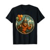 Bigfoot Party Vibes Birthday Balloons Forest Fun T-Shirt