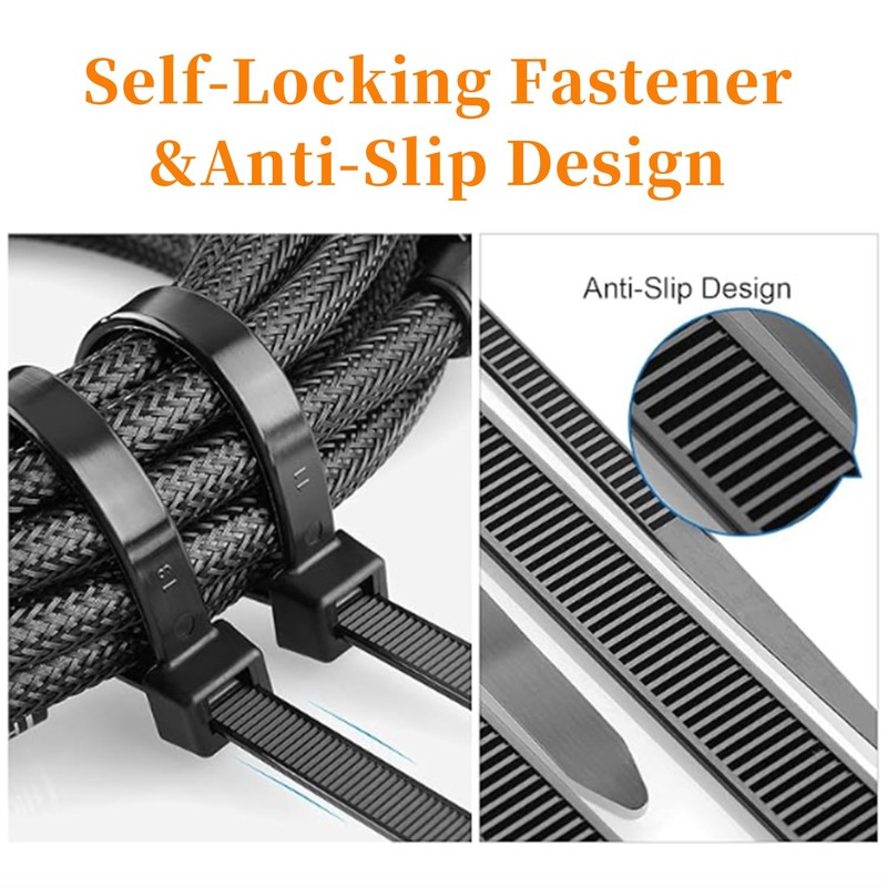 Zip Ties Heavy Duty 26 Inch, 30Pcs Black Cable Ties