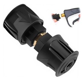 2 Pack High Pressure Quick-Fitting Adapter for Karcher M22 14mm Quick Connect Hose to Gun Adapter, Compatible with Karcher K2 K3 K4 K5 K6 K7 Pressure Washer, Female Fittings
