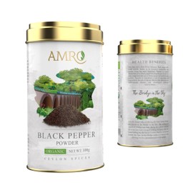 Ceylon Black Pepper Powder-Organic (100 g in a Tin)
