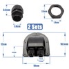 Mbsomnus 2 pieces IP68 cable grommet, waterproof roof guide, solar