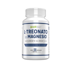 L-Treonato de Magnesio - 60 Cápsulas de 500 mg - Suplemento Premium para la Salud Cognitiva y Muscular