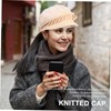COLLBATH 1pc Exquisite Warm Hat Female Knitted Hat Ear Flaps