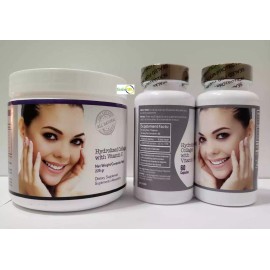 Unbranded Colageno Hidrolizado Hydrolized Collagen With Vitamin C 100% 1 Powder & 1 Caps