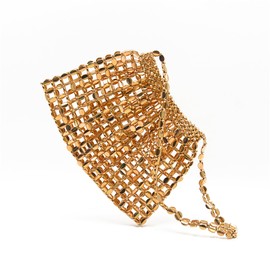 Miuco Beaded Evening Bag Vintage Purse Elegant Dinner Clutch Bag Formal 1920s accessories for women Handbag, Golden